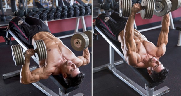 Decline dumbbell press