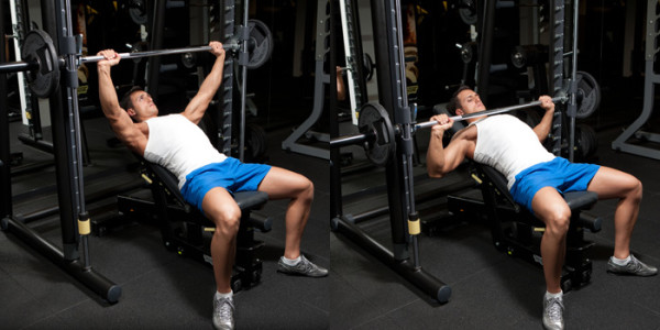 Incline barbell bench press